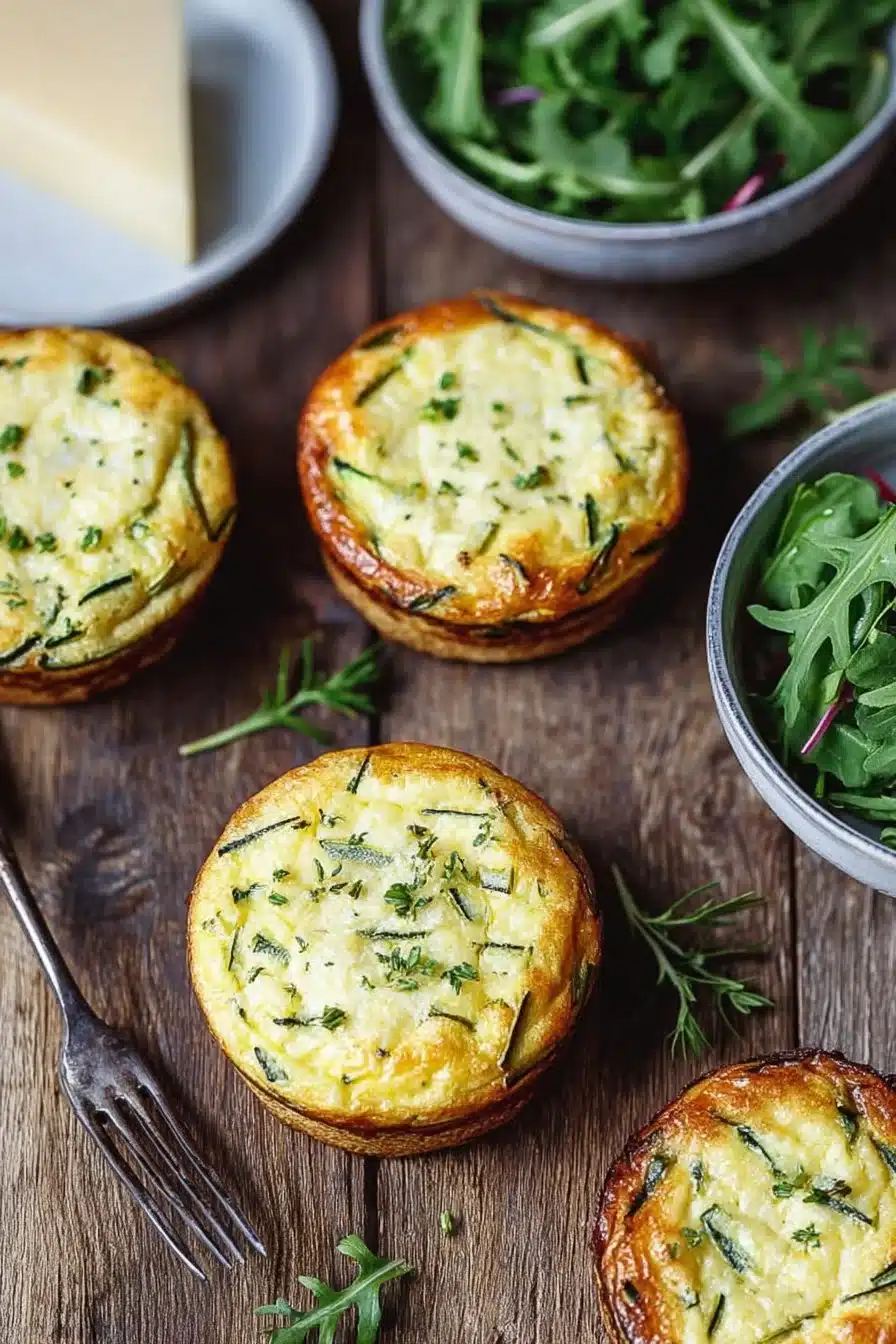 Flans de courgettes au parmesan, plat savoureux et léger