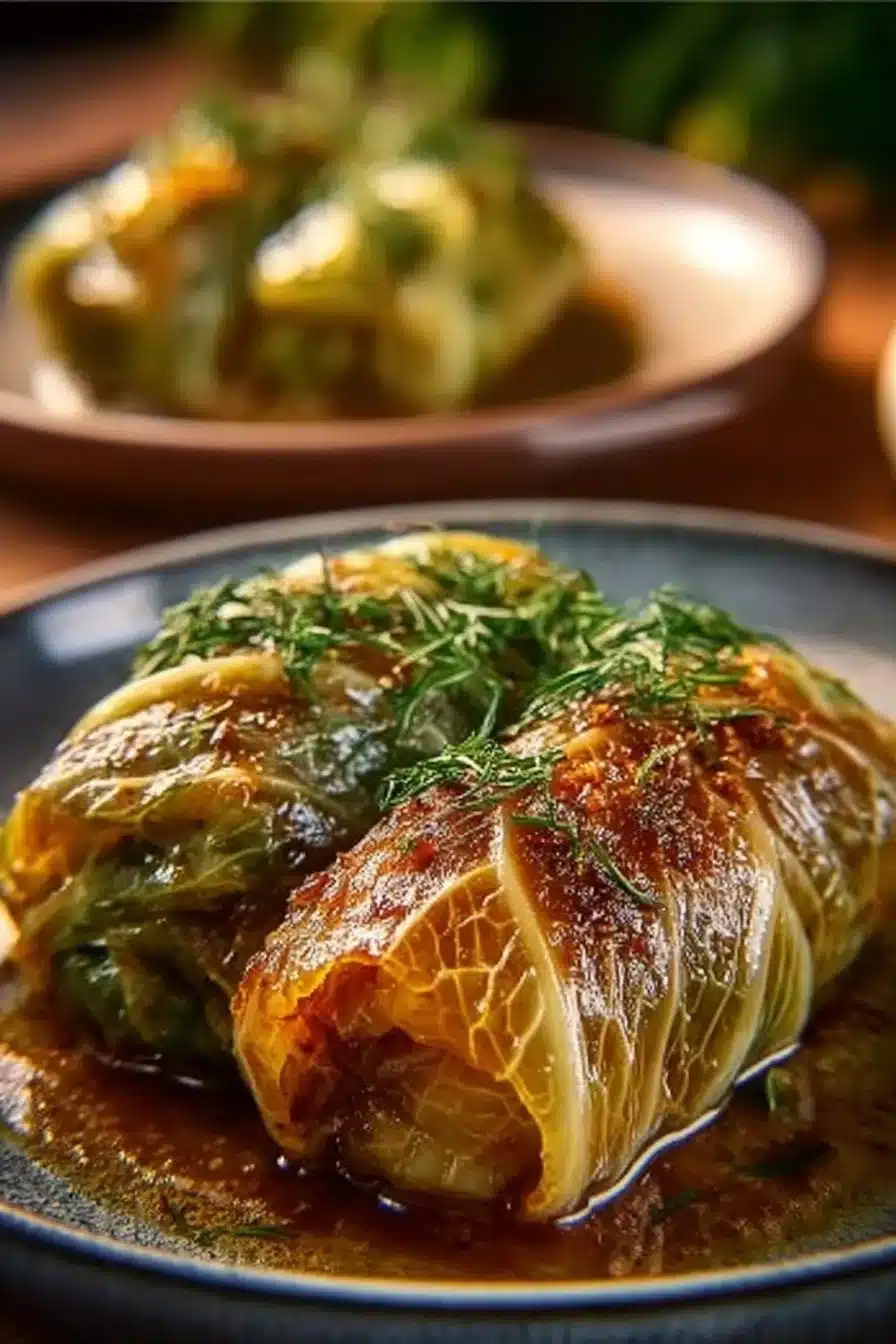 Chou farci, une recette traditionnelle française avec des légumes et de la viande.