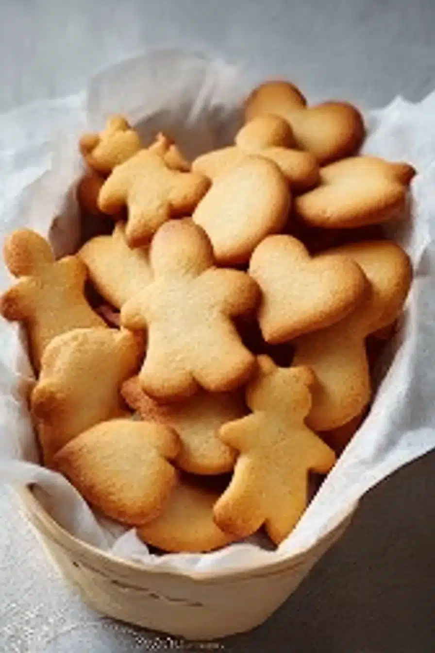 Petits Sablés de Noël faits maison sur une assiette festive.