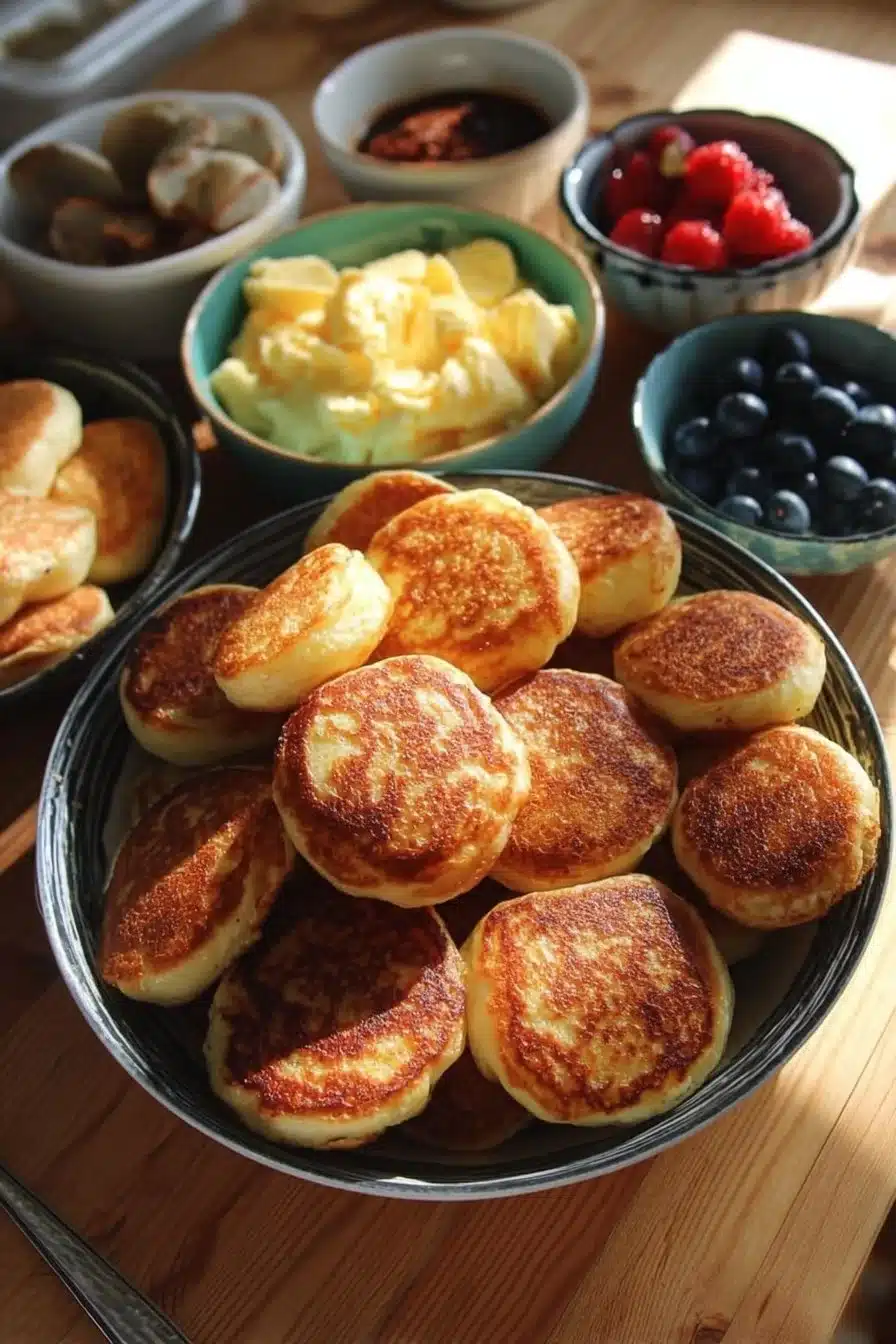 Bouchées de pancakes moelleuses à déguster au petit-déjeuner
