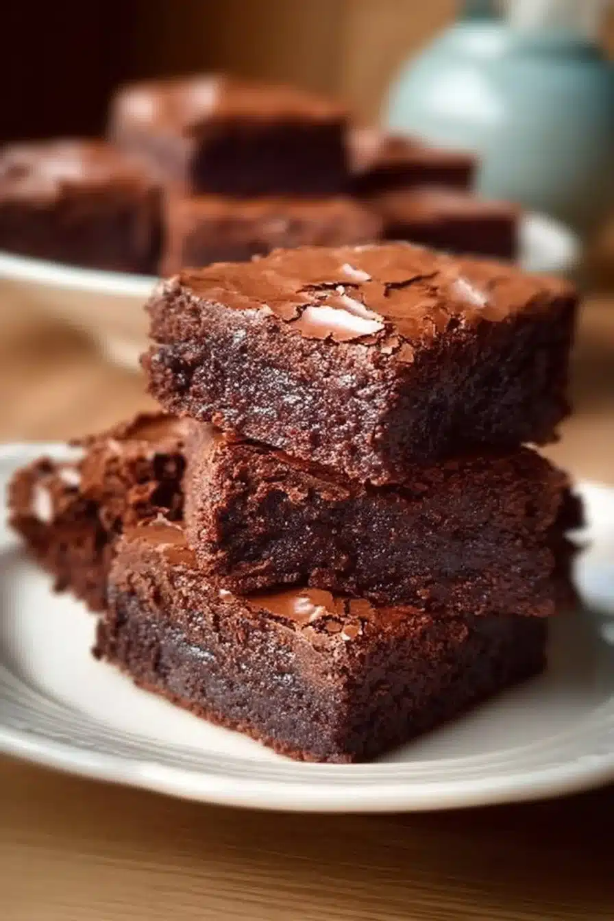Recette de brownies moelleux au chocolat, dessert irrésistible et facile à réaliser.