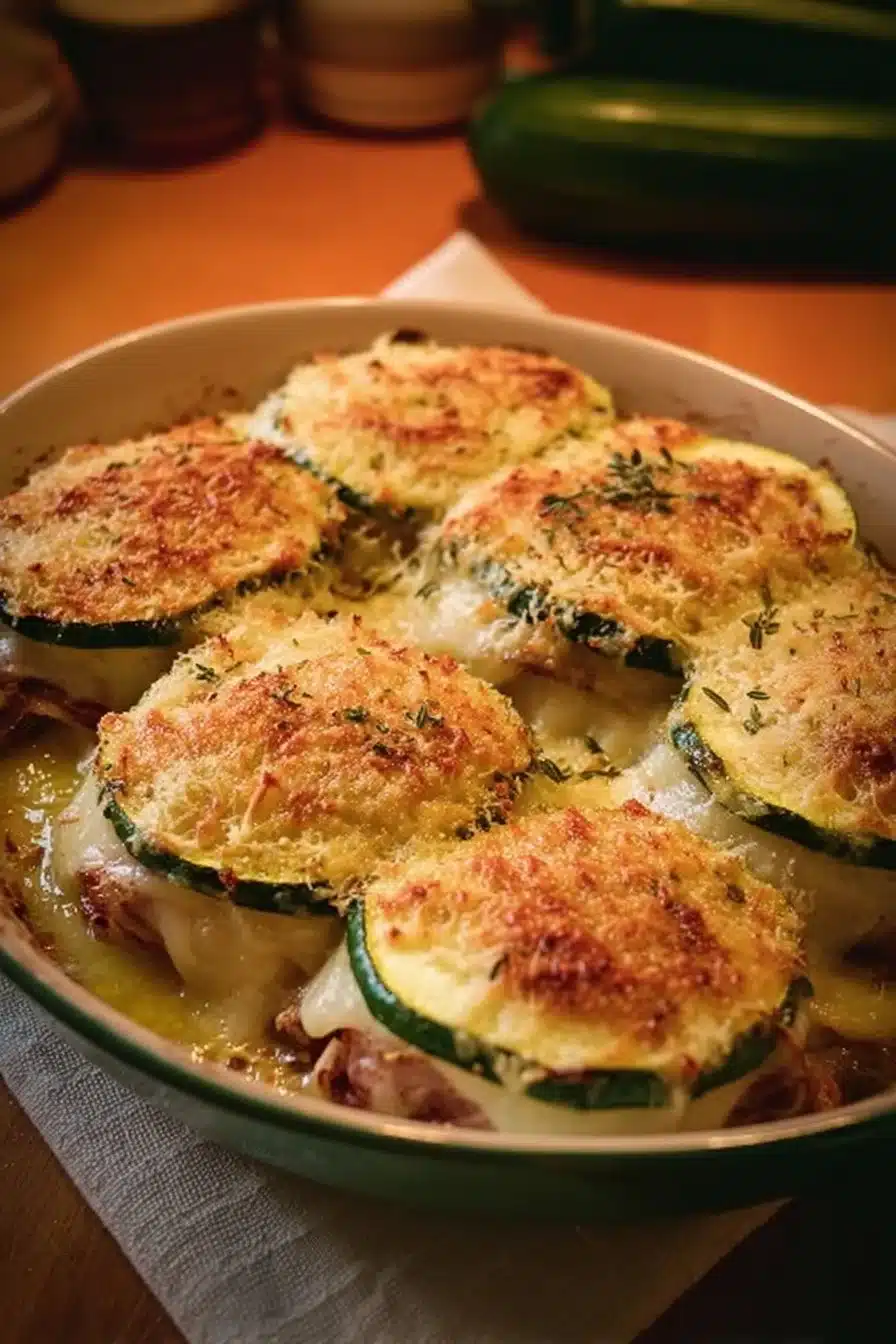 Cordon-bleu de courgette croustillant et délicieux préparé maison