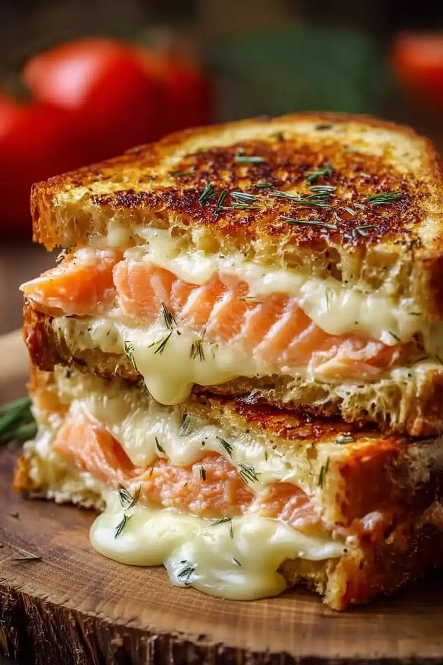 Croque-Norvégien au Saumon Fumé, une recette savoureuse et appétissante.