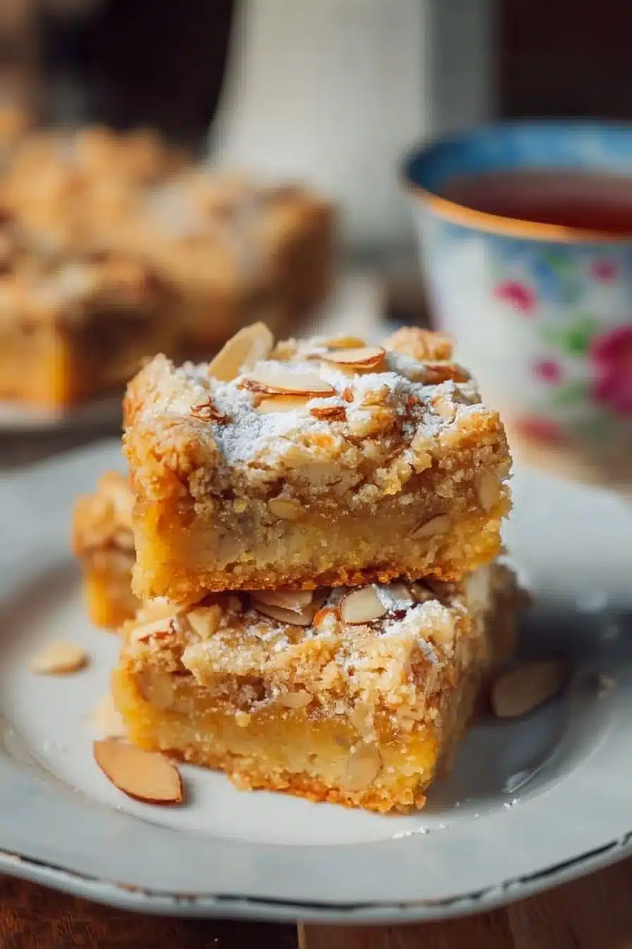 Carrés D’Amandes Émiettées, un dessert gourmand aux amandes croquantes