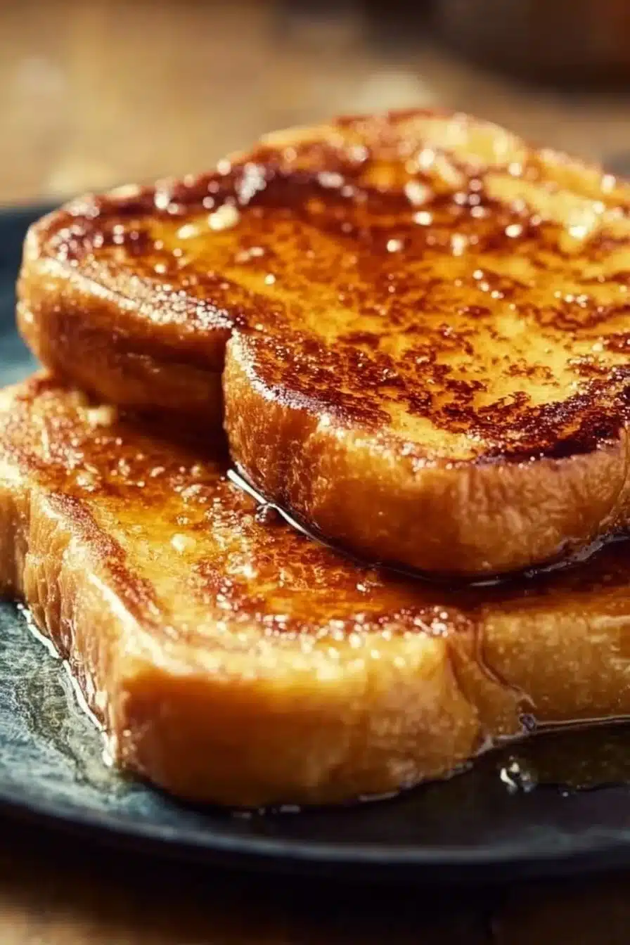 Recette de Pain Perdu Traditionnel avec du pain rassis et une touche sucrée.