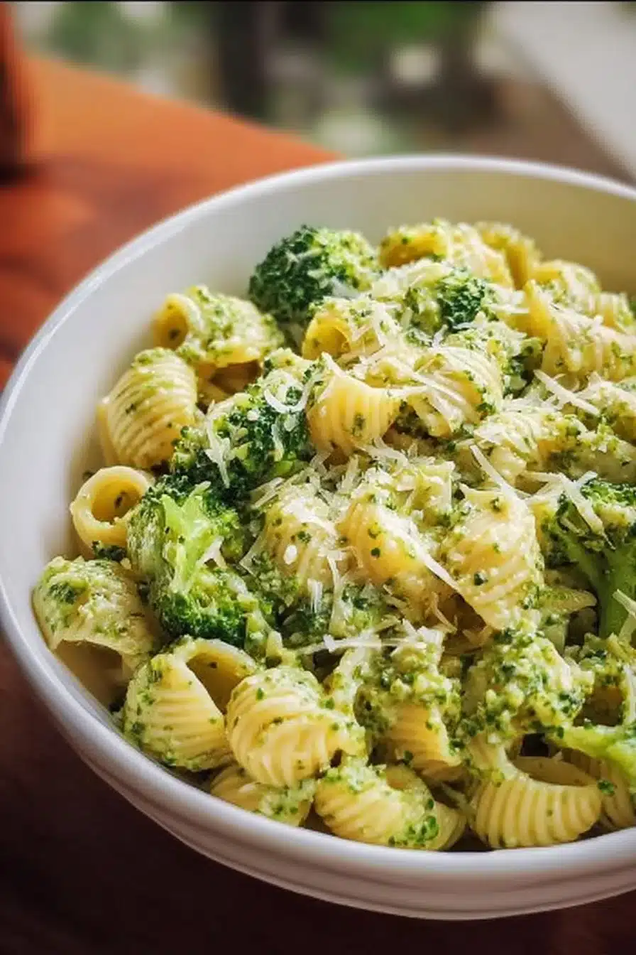 Pâtes brocoli saines et faciles à cuisiner pour un repas équilibré.