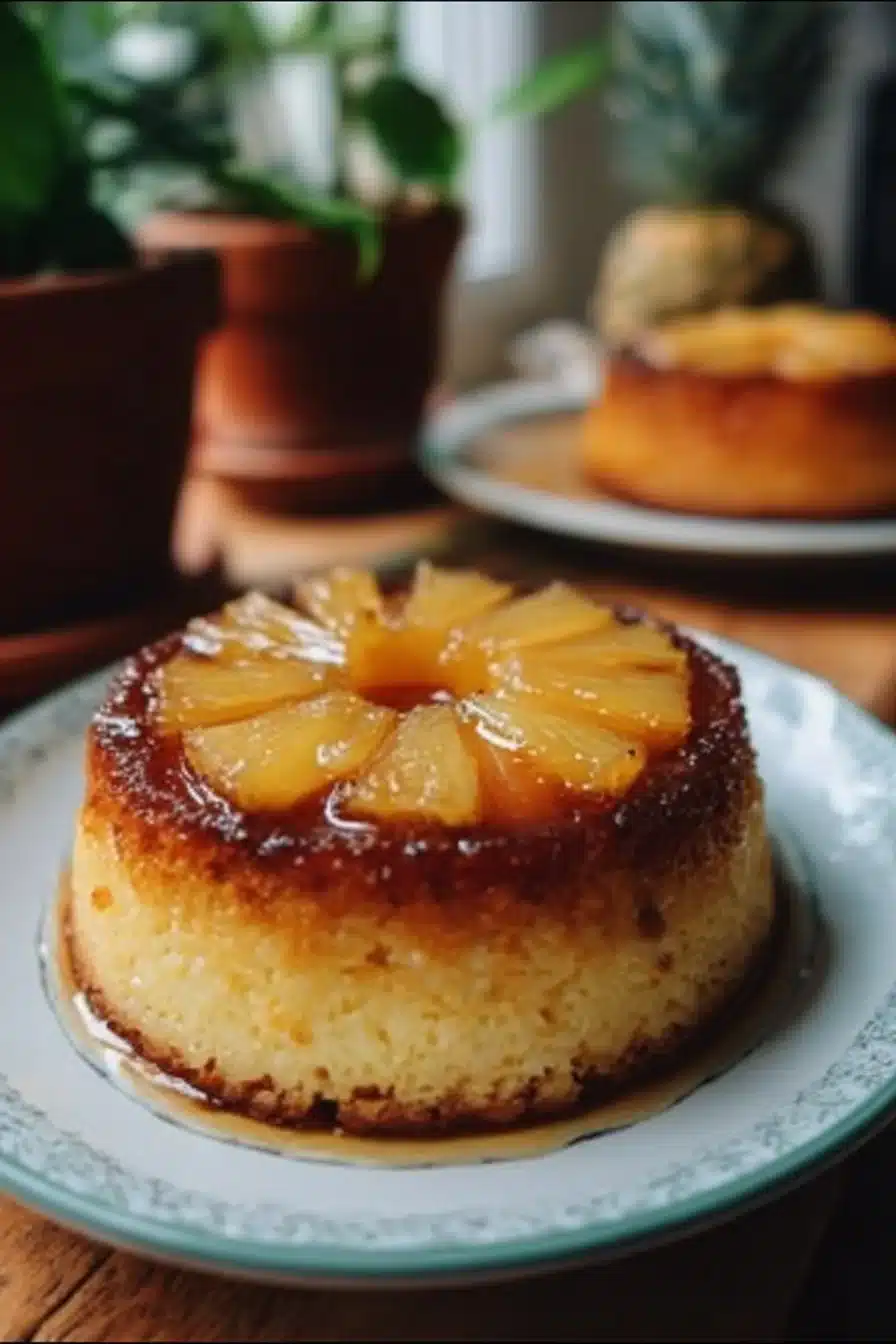 Petits moelleux à l'ananas et mascarpone, un dessert délicieux et léger.