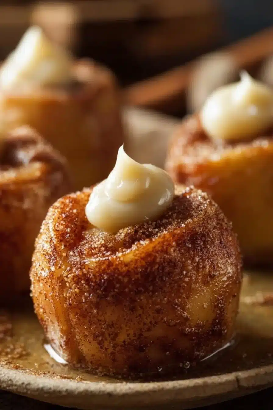 Pommes à la cannelle préparées dans un air fryer, un délice croustillant et parfumé.