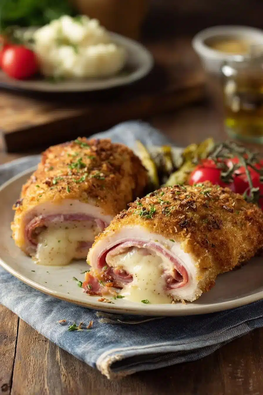 Cordon Bleu Maison croustillant et savoureux, prêt à être dégusté