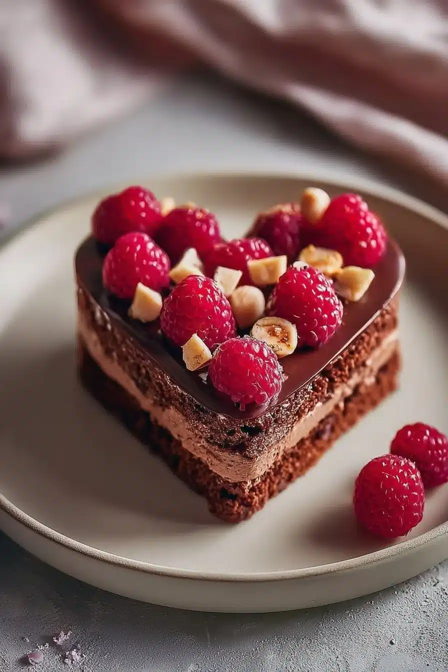 Entremet aux fraises élégant pour la Saint-Valentin