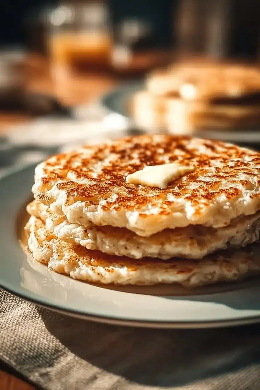 Galettes d'avoine ultra moelleuses en portion sur une assiette
