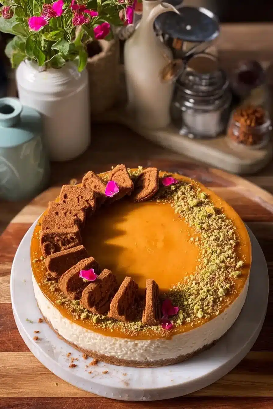 Gâteau au Lotus Ramadan, une délicieuse pâtisserie sucrée pour célébrer le Ramadan.