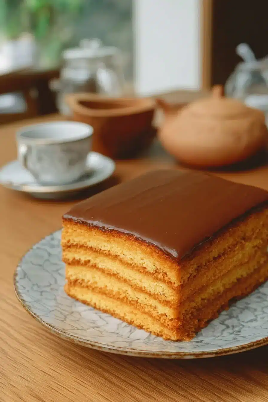 Gâteau Petit-Beurre au Café, un dessert savoureux et réconfortant.