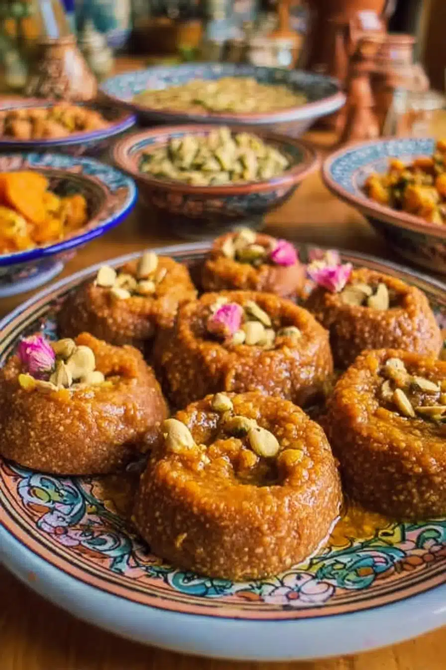 Sellou marocain au Amlou, un dessert traditionnel marocain