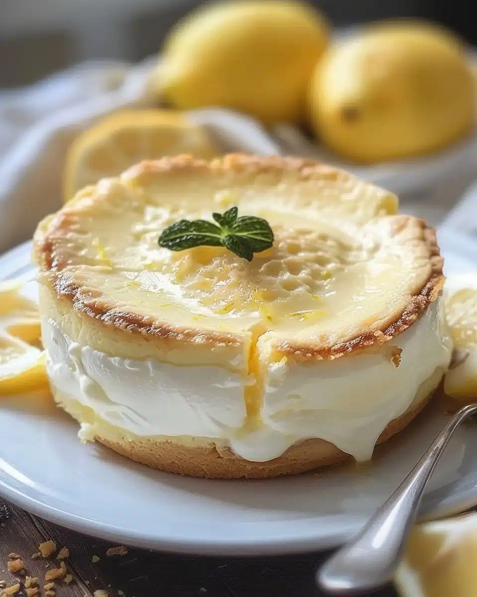 Gâteau fondant citron mascarpone délicieusement crémeux et acidulé