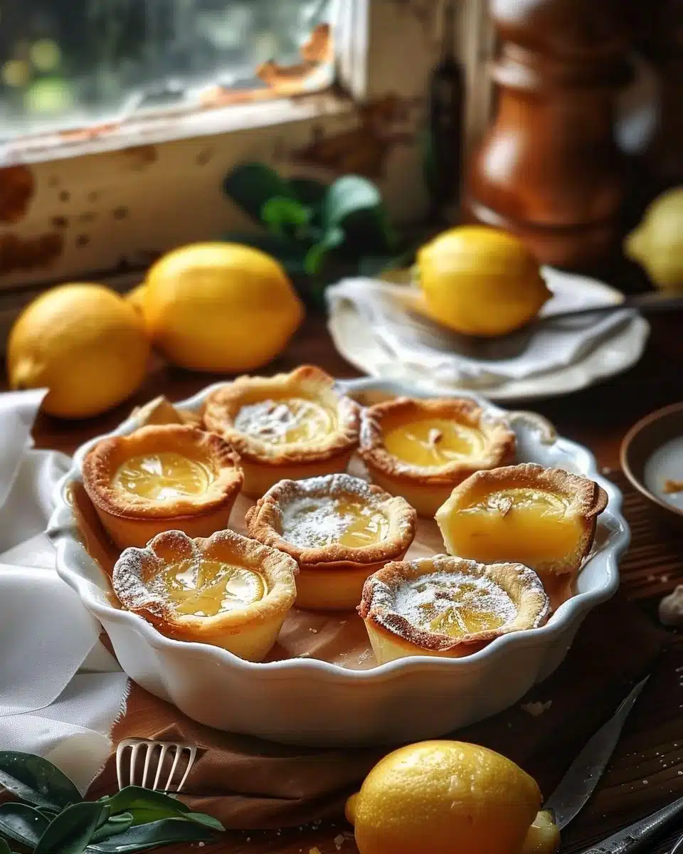 Petites tartes au citron délicates et savoureuses, un dessert irrésistible.