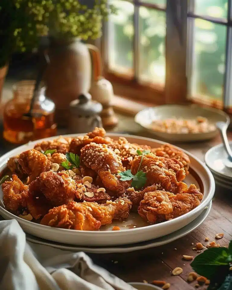 Recette de Poulet Croustillant Thaï, plat savoureux et croustillant