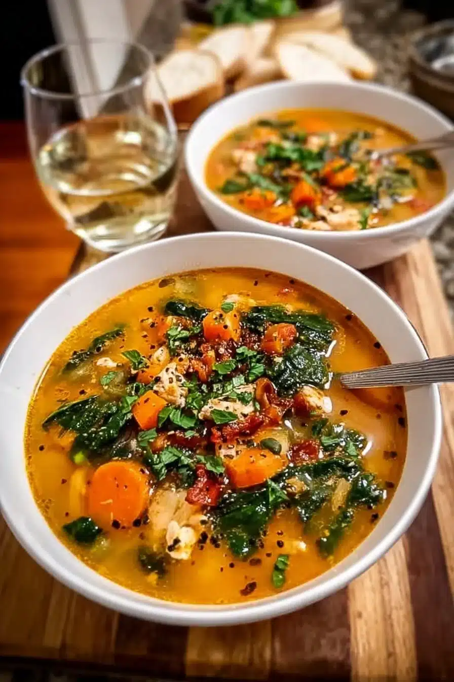 Recette de soupe toscane facile et savoureuse avec légumes et haricots