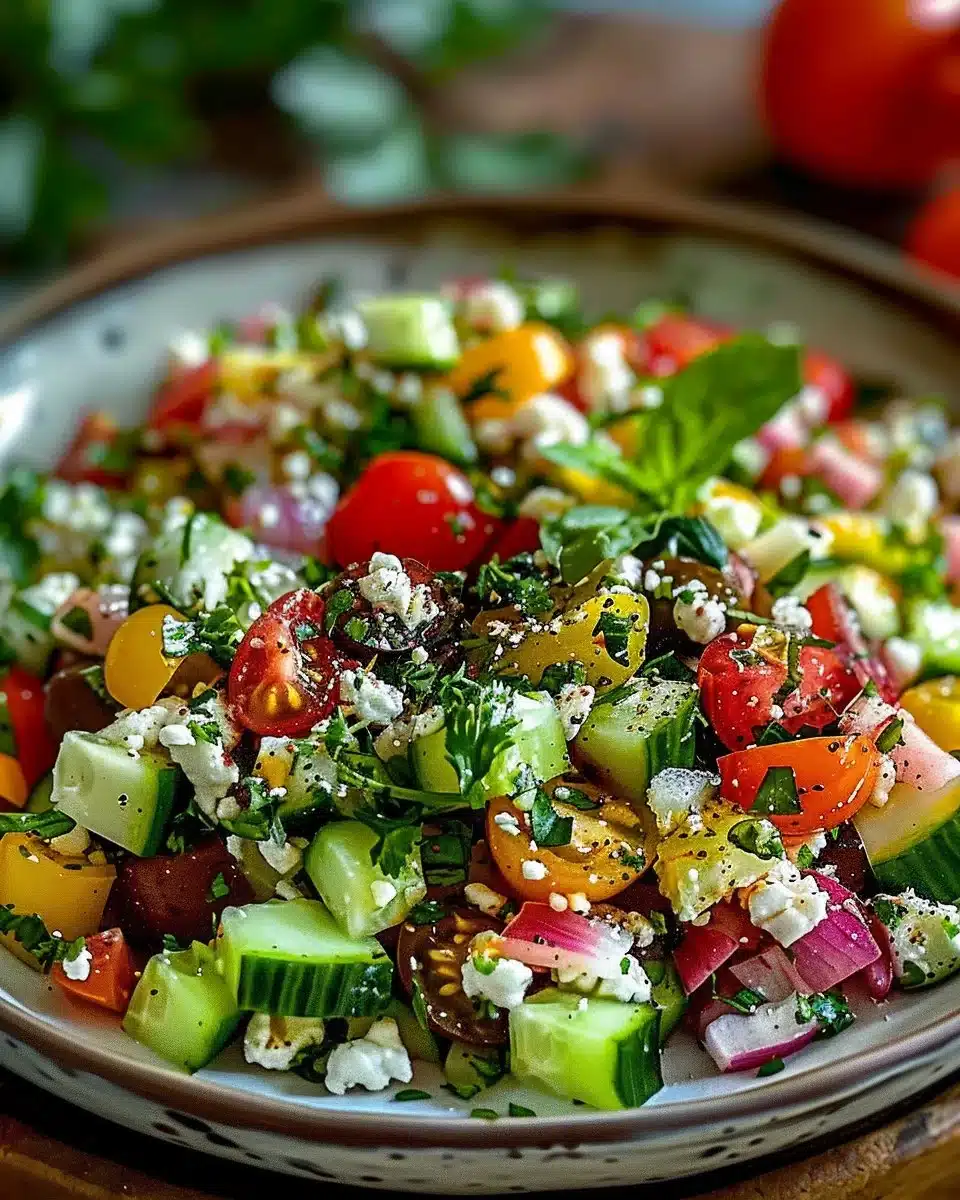 Recette de salade fraîcheur pour un ventre plat avec ingrédients frais et sains